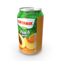 Beverage Can Tamek Peach Nectar 330ml PNG & PSD Images