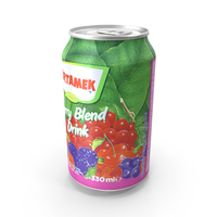 Beverage Can Turtamek Berry Blend Drink 330ml PNG & PSD Images