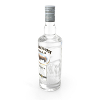 CEDC Vodka Zubrowka Biala White 700ml Bottle PNG & PSD Images