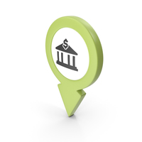 Location Sign Bank Green PNG & PSD Images