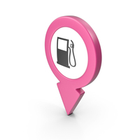 Location Sign Gas Station Pink PNG & PSD Images