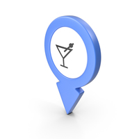 Location Sign Bar Blue PNG & PSD Images
