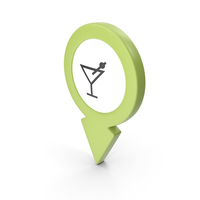 Location Sign Bar Green PNG & PSD Images