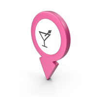 Location Sign Bar Pink PNG & PSD Images