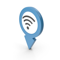 Location Sign Wifi Blue PNG & PSD Images
