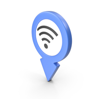 Location Sign Wifi Blue PNG & PSD Images
