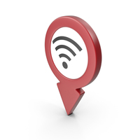 Location Sign Wifi Red PNG & PSD Images