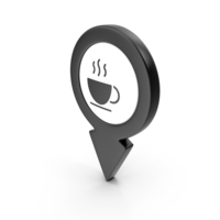 Location Sign Coffe Black PNG & PSD Images