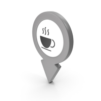 Location Sign Coffe Grey PNG & PSD Images