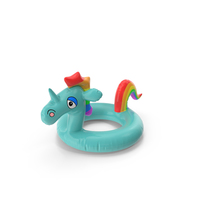 Inflatable Unicorn Rubber Ring PNG & PSD Images