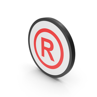 Icon Registered Trademark Red PNG & PSD Images