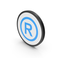 Icon Registered Trademark Blue PNG & PSD Images