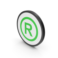 Icon Registered Trademark Green PNG & PSD Images