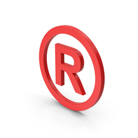 Symbol Registered Trademark Red PNG & PSD Images