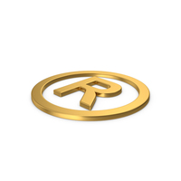 Gold Symbol Registered Trademark PNG & PSD Images