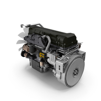 Semi Truck Turbo Diesel Engine PNG & PSD Images