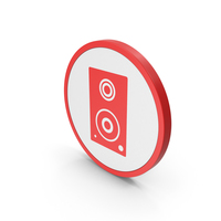 Icon Speaker Red PNG & PSD Images