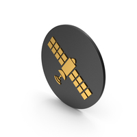 Satellite Gold Icon PNG & PSD Images