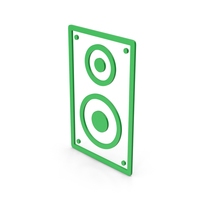 Symbol Speaker Green PNG & PSD Images