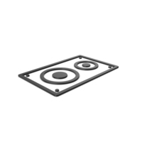 Black Symbol Speaker PNG & PSD Images