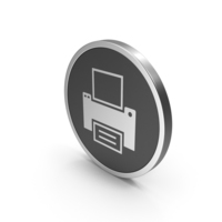 Silver Icon Printer PNG & PSD Images