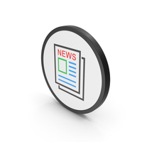 Icon Newspaper Colored PNG & PSD Images