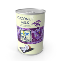 Food Can Blue Dragon Coconut Milk 400ml PNG & PSD Images