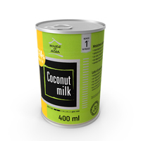 Food Can House of Asia Coconut Milk 400ml 2020 PNG & PSD Images