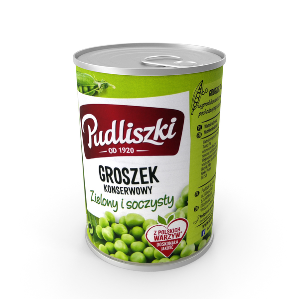 Food Can Pudliszki Peas B 400ml 2020 PNG & PSD Images