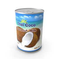 Food Can Thai Coco Coconut Milk 400ml PNG & PSD Images