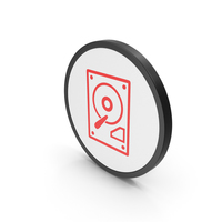 Icon HDD Red PNG & PSD Images
