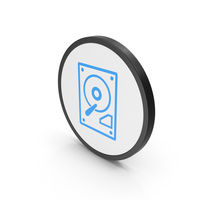 Icon HDD Blue PNG & PSD Images