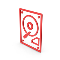 Symbol HDD Red PNG & PSD Images