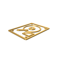 Gold Symbol HDD PNG & PSD Images