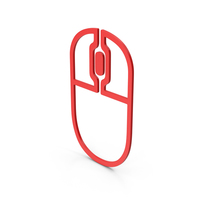 Symbol Mouse Red PNG & PSD Images