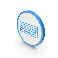 Icon Keyboard Blue PNG & PSD Images