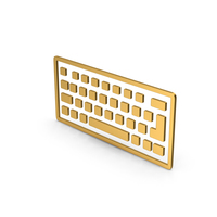 Symbol Keyboard Gold PNG & PSD Images