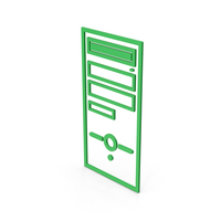 Symbol Computer Case Green PNG & PSD Images