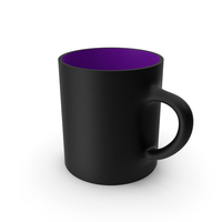 黑色和紫色杯子PNG和PSD图像