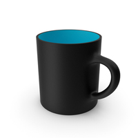 Black and Skyblue Cup PNG & PSD Images