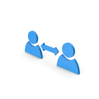 Symbol People Connect Blue PNG & PSD Images
