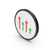 Icon Arrows Graph Red Green PNG & PSD Images