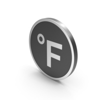 Silver Icon Fahrenheit Degrees PNG & PSD Images