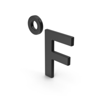 Symbol Fahrenheit Degrees Black PNG & PSD Images