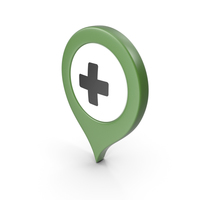 Location Sign Hospital Green PNG & PSD Images