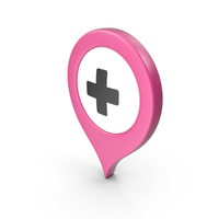 Location Sign Hospital Pink PNG & PSD Images