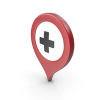 Location Sign Hospital Red PNG & PSD Images