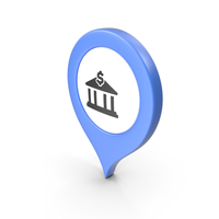 Location Sign Bank Blue PNG & PSD Images