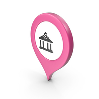 Location Sign Bank Pink PNG & PSD Images