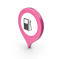 Location Sign Gas Station Pink PNG & PSD Images